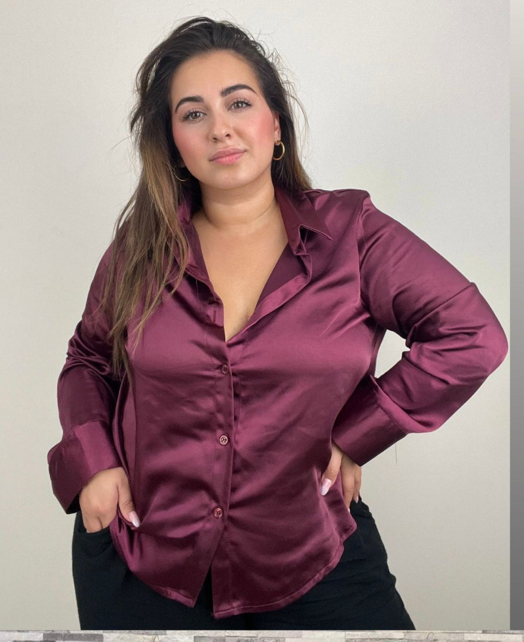 Camicia Raso Curvy