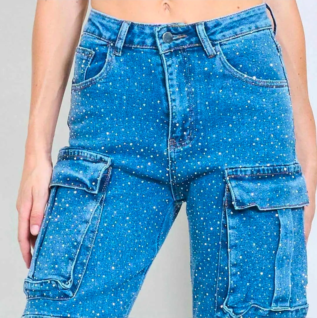 Jeans Cargo Shine